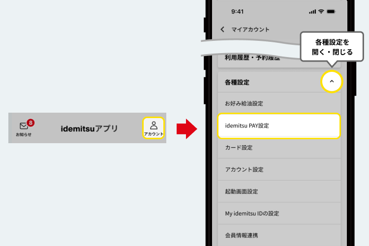 STEP2 マイアカウント画面
